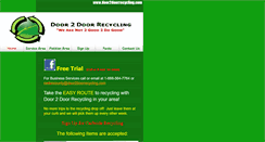 Desktop Screenshot of door2doorrecycling.com